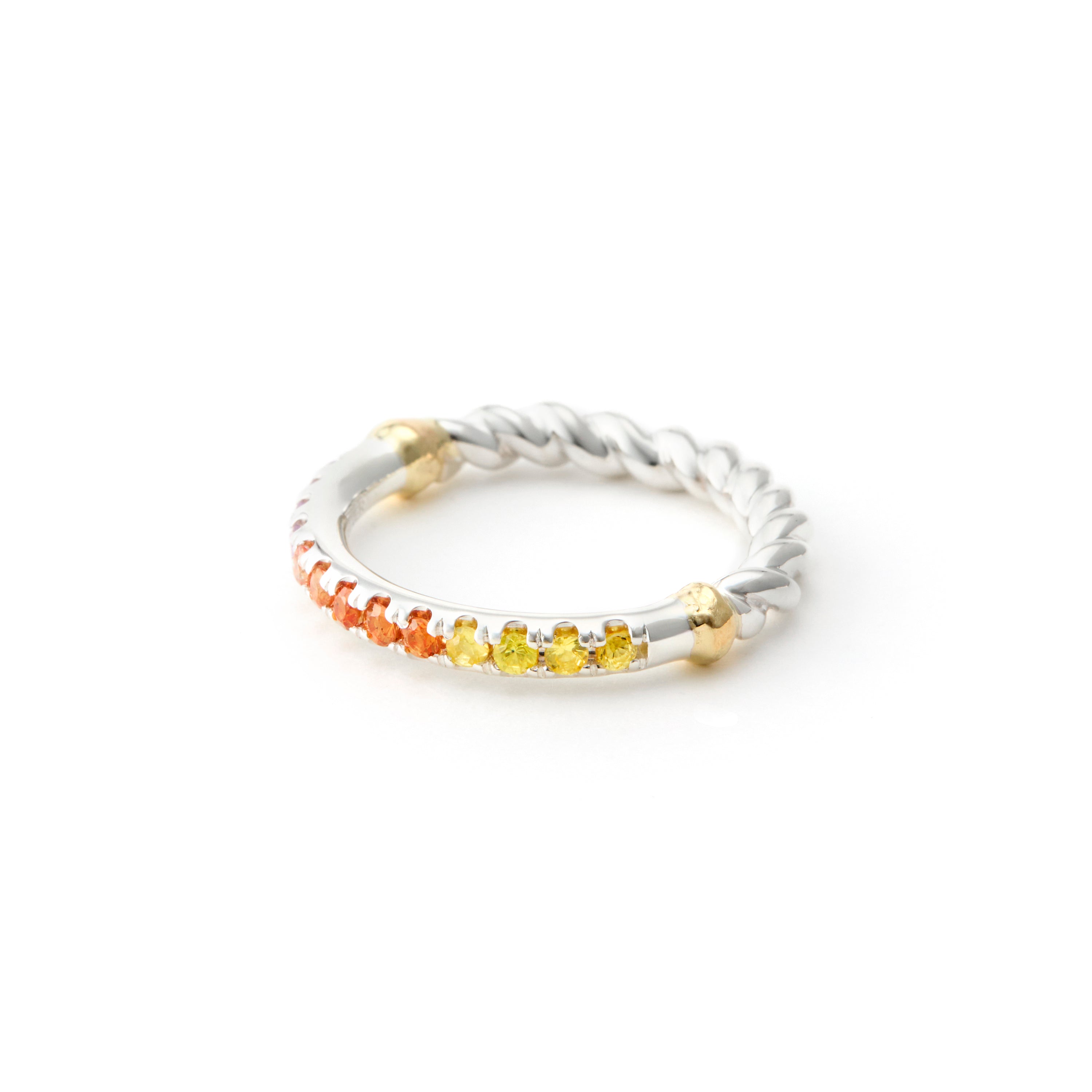 RING 1149 Half eternity Gerbera