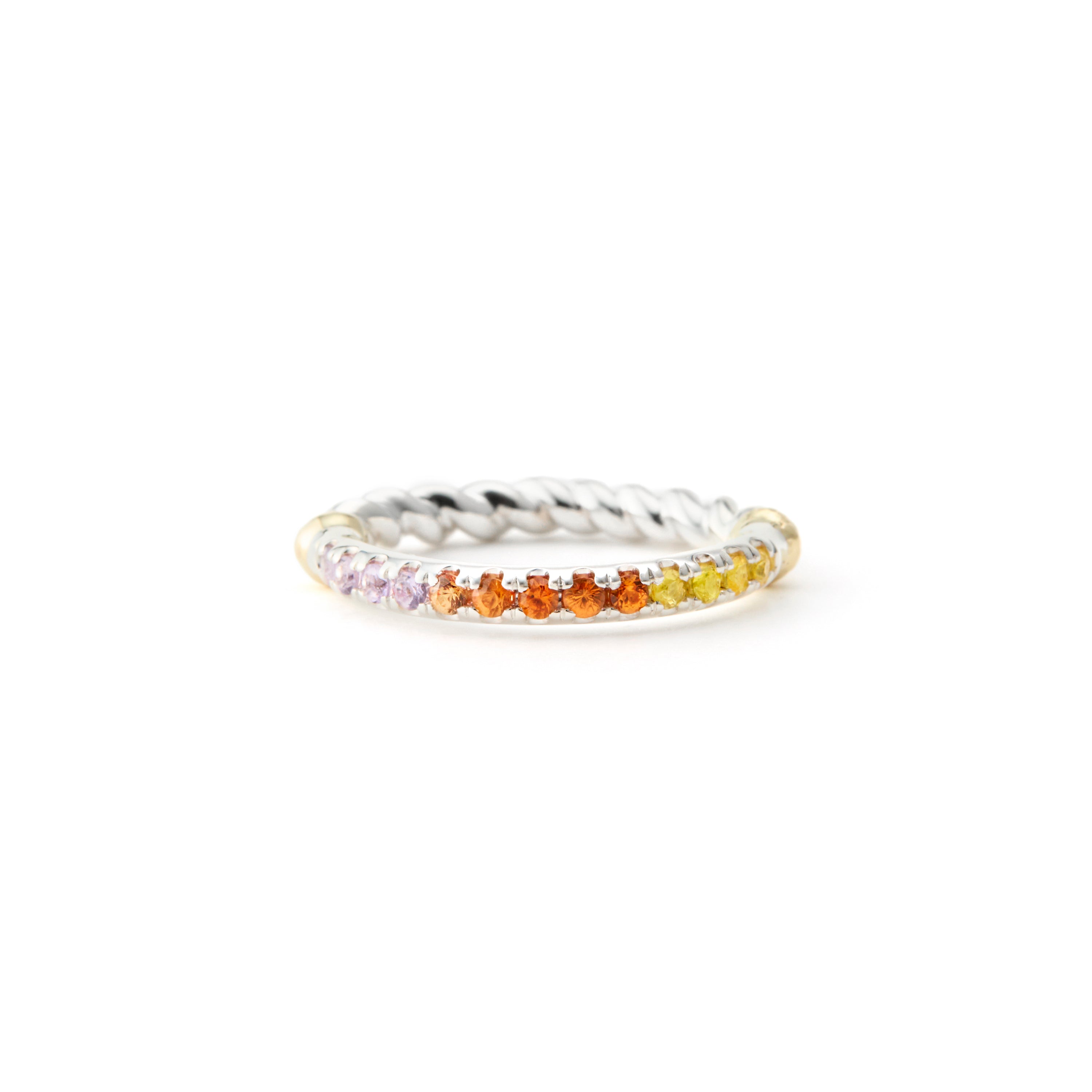 RING 1149 Half eternity Gerbera