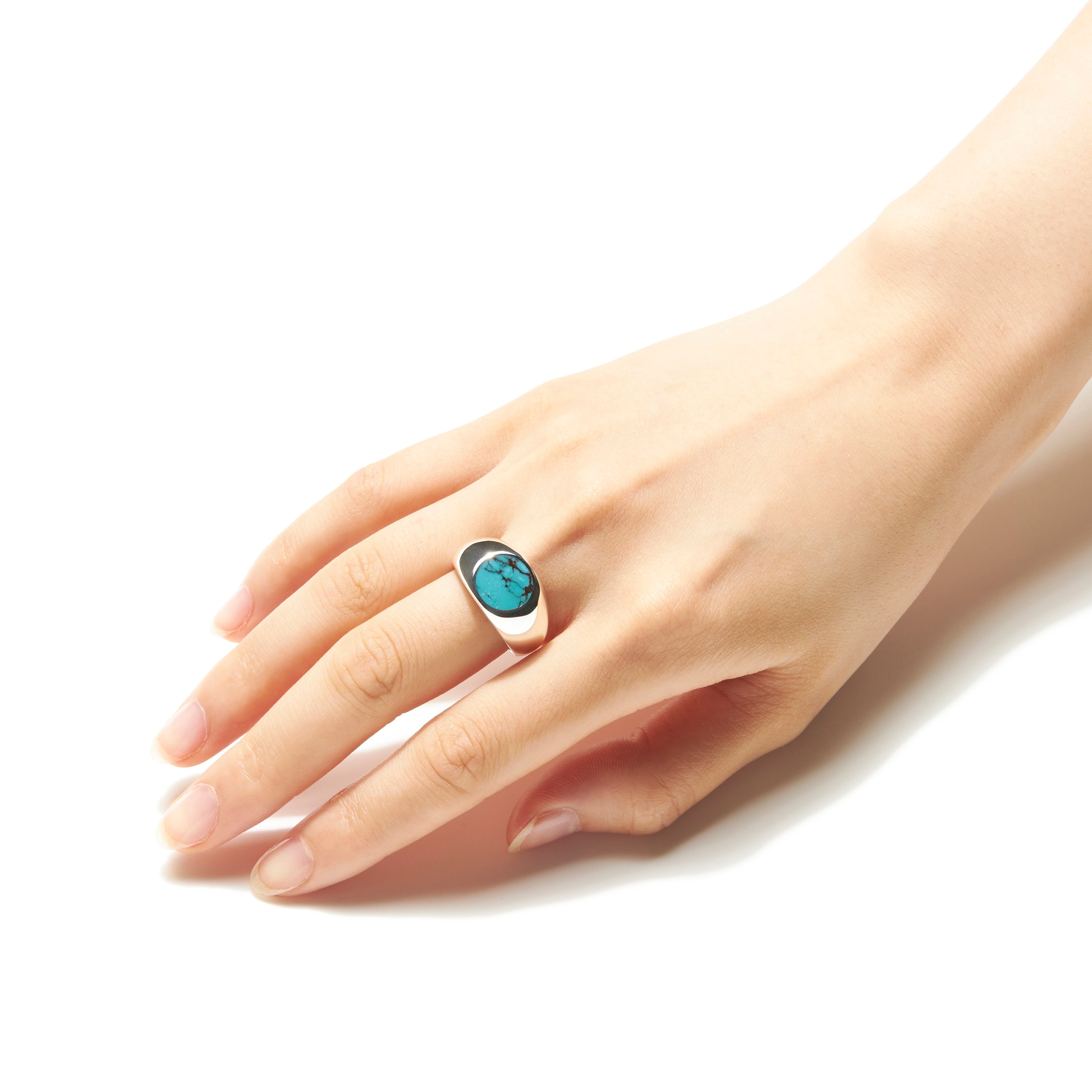 talkativeリミテッドエディションカザフスタンターコイズオーバルリング RING 740 Turquoise