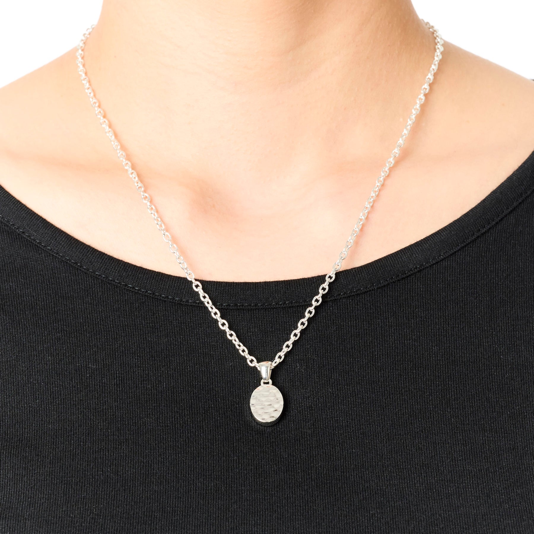 NECKLACE TOP 974 Hammered