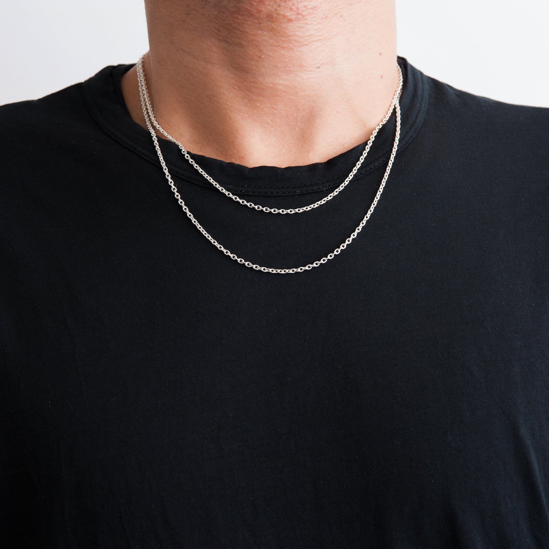 NECKLACE CHAIN D-012S "Azuki S 50"